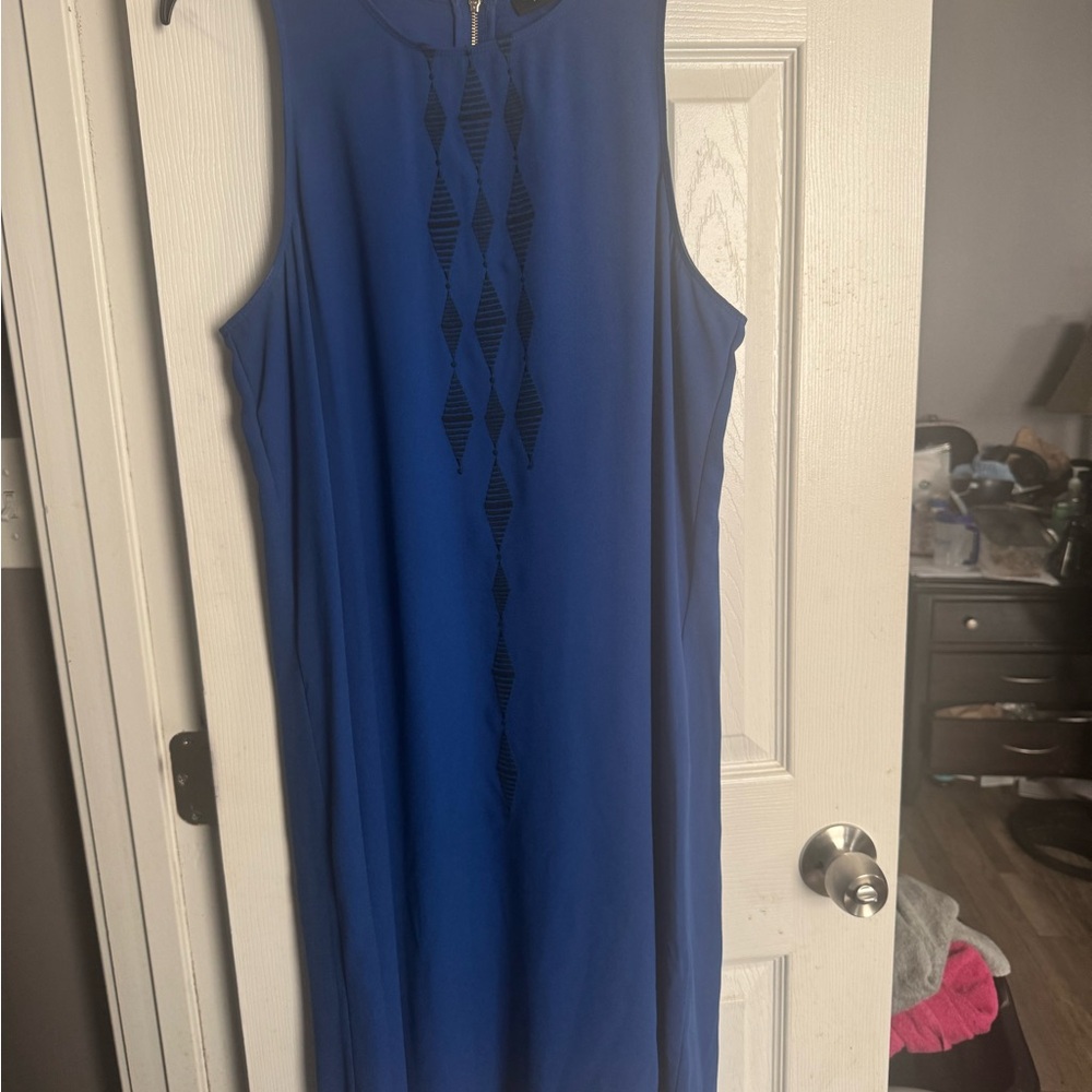 Apt. 9 Royal Blue Sleeveless Midi Dress